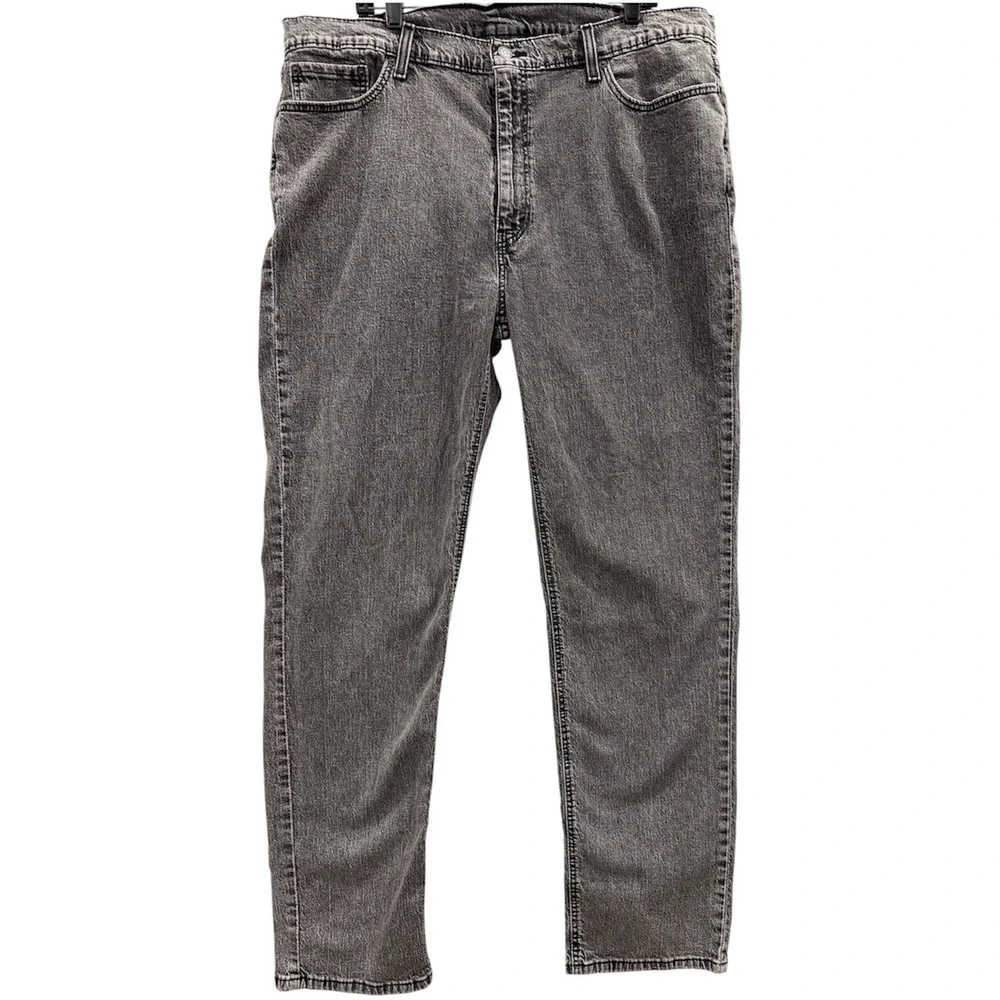 Levi's 541 Athletic Taper Men 42x36 Gray Acid Wash Denim Jeans